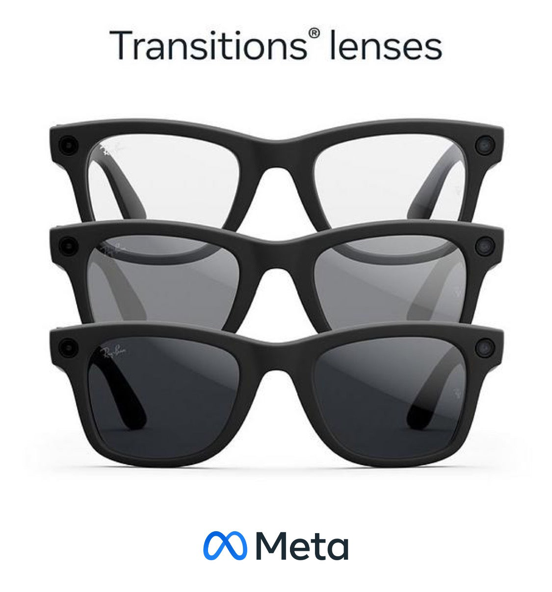 Ray‑Ban Meta Wayfarer Smart Glasses Transitions