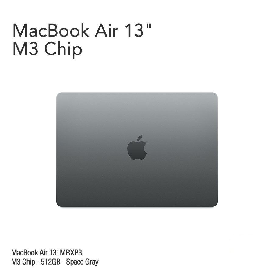MacBook Air 13.6" [MRXP3] M3 Chip - 8GB UM - 512 GB - Space Gray