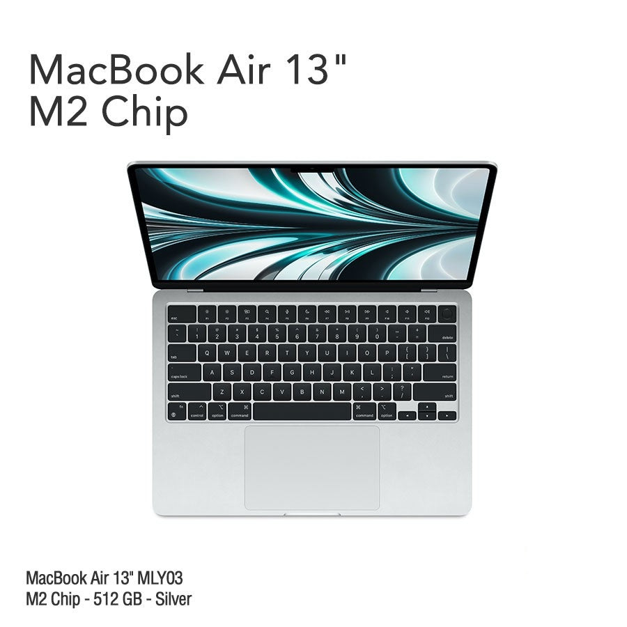 MacBook Air 13.6" Retina [MLY43] M2 Chip 512 GB - Silver
