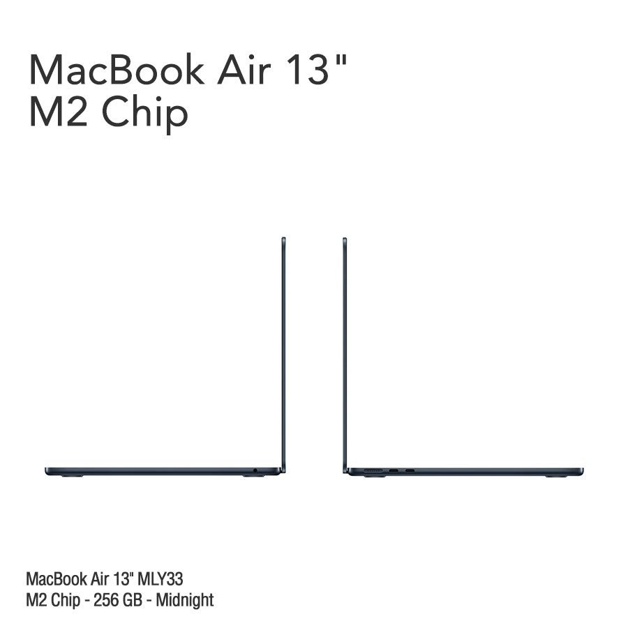 MacBook Air 13.6" Retina [MLY33] M2 Chip 256 GB - Midnight
